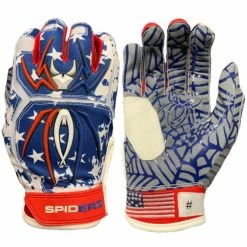 Spiderz Gloves Spiderz HYBRID Batting Gloves- USA Flag - Youth Boxing