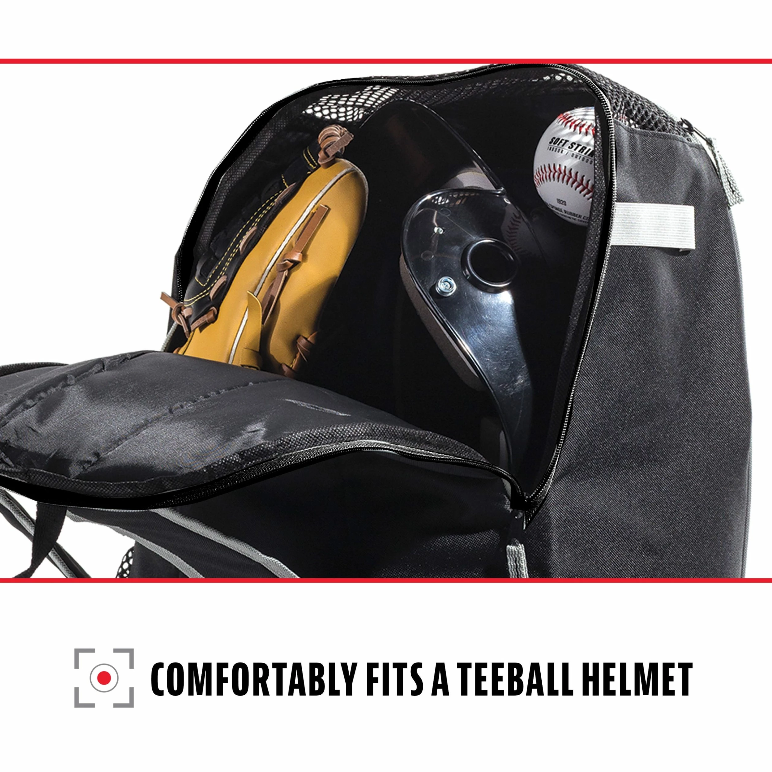 Franklin Sports Black Batpack Equipment & Bat Backpack - Image 6