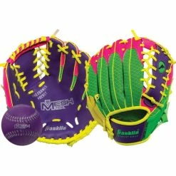 Franklin Sports Meshtek Baseball Fielding Glove W/Ball