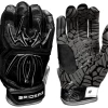 Spiderz Gloves Spiderz HYBRID - Black/Silver - Adult Batting Gloves