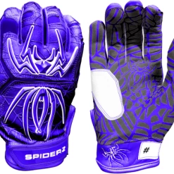 Spiderz Gloves Spiderz HYBRID Batting Gloves- Royal Blue/White Boxing