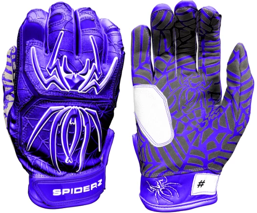 Spiderz Gloves Spiderz HYBRID Batting Gloves- Royal Blue/White Boxing
