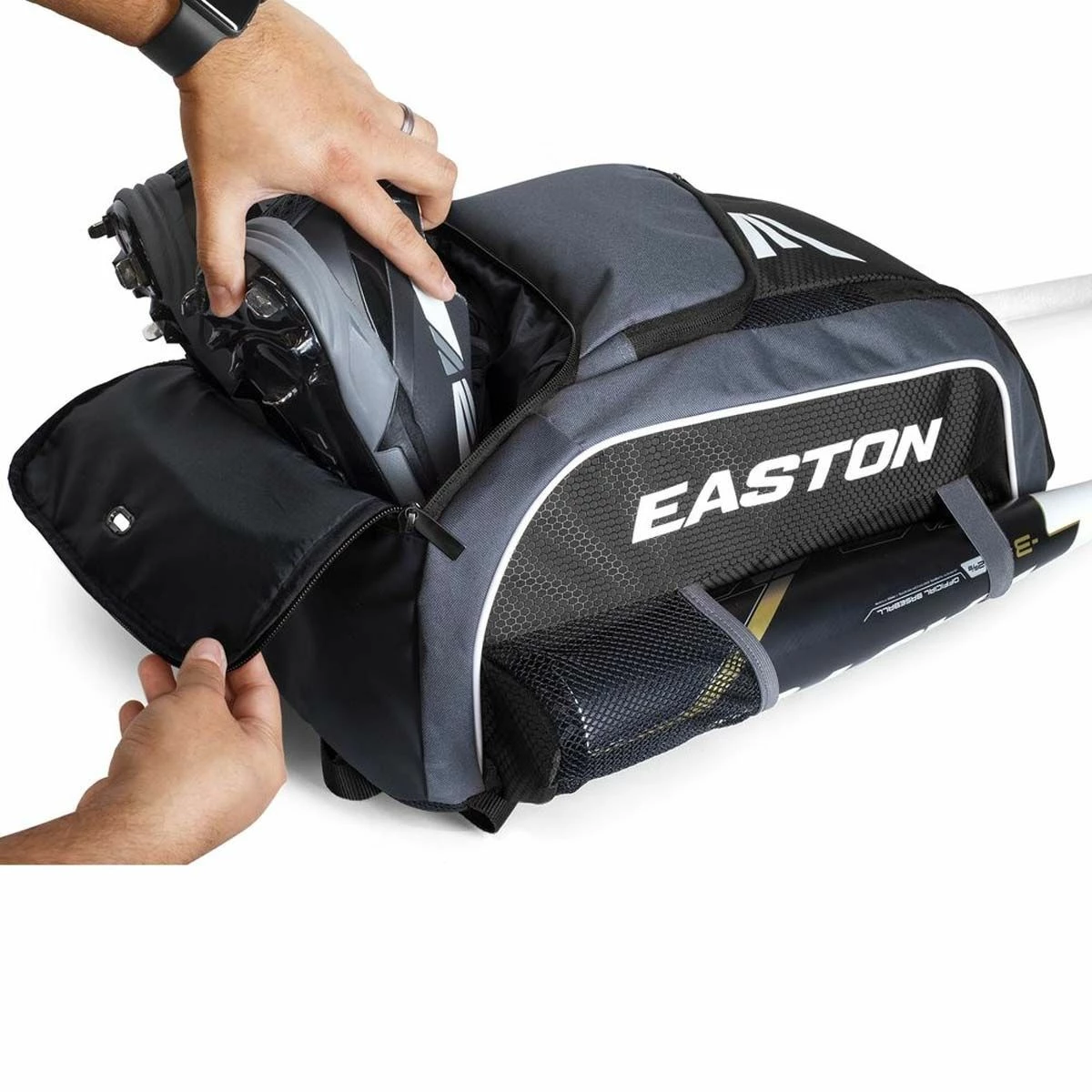 Easton Game Ready Backpack, 20"Hx12.5"Wx8.5"D Maroon - Image 4