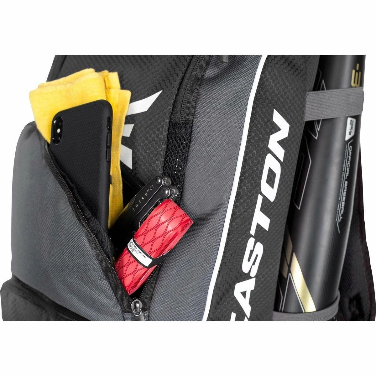 Easton Game Ready Backpack, 20"Hx12.5"Wx8.5"D Maroon - Image 5