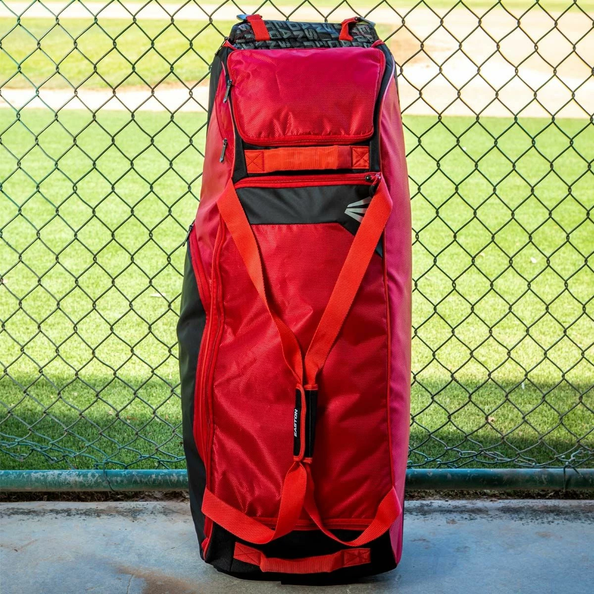 Easton Dugout Wheeled Equipment Bag Red - Image 5