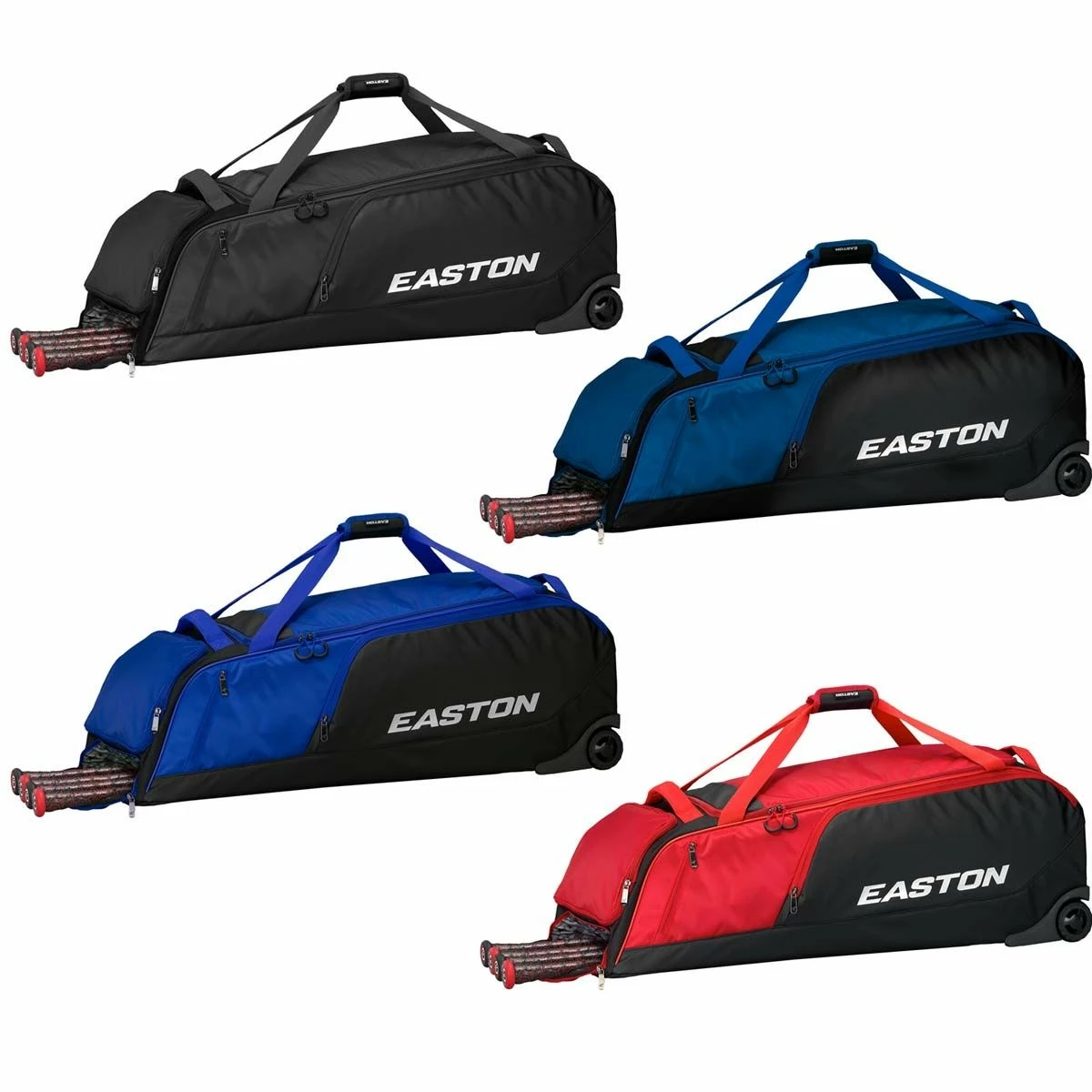 Easton Dugout Wheeled Equipment Bag Red - Image 3