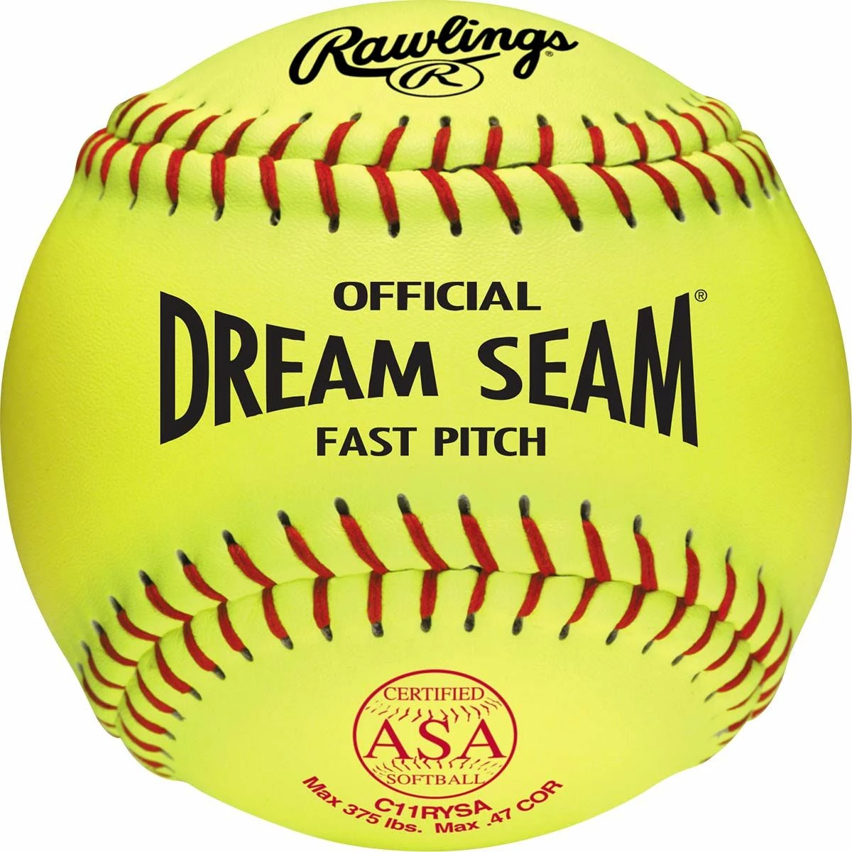 Rawlings C11RYSA 11" ASA Dream Seam .47/375 Synthetic Softballs