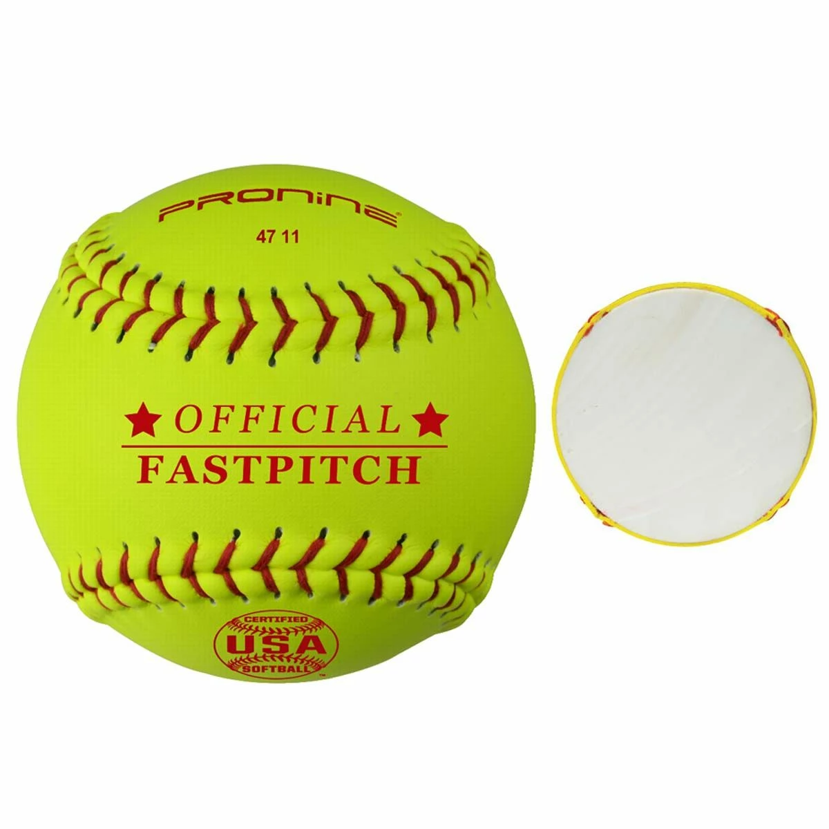 Pro Nine 11" 47 11 USA Leather Fastpitch Softballs, Dz - Image 2