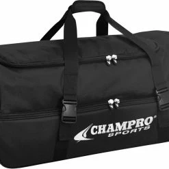 Champro Catcher/Umpire Wheeled Equipment Bag, 36"x16"x14" Black