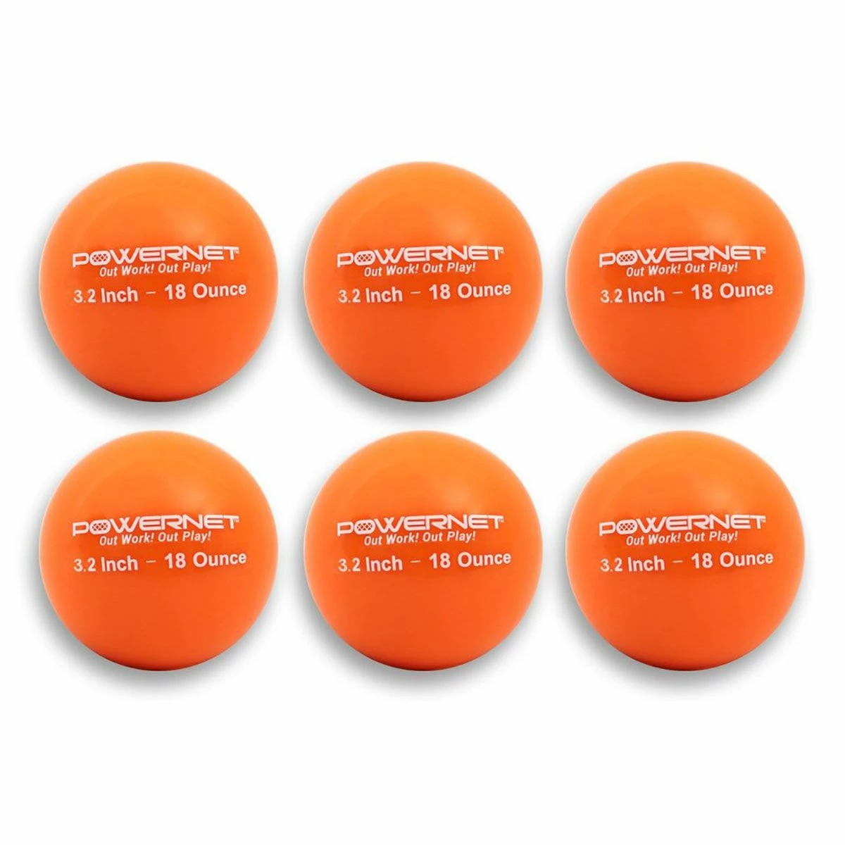 POWERNET 3.2" Weighted Batting/Throwing Training Balls, 6pk - Image 4