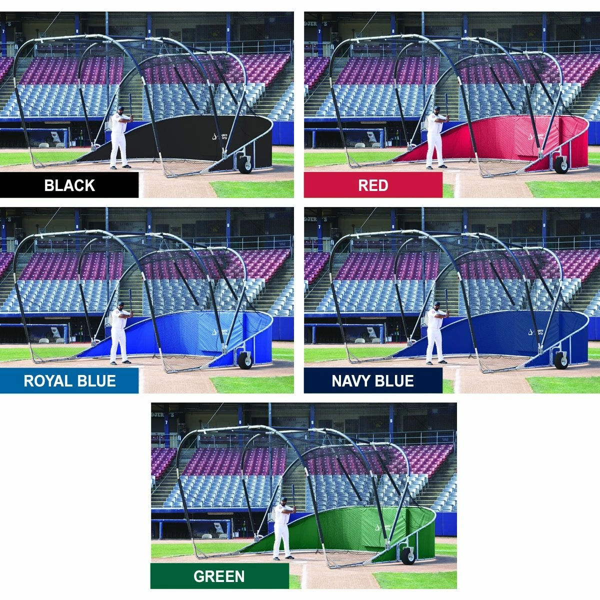 Jaypro Big League Bomber Elite Portable Batting Cage, BGLC-7500 - Image 2