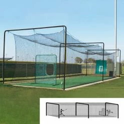 Athletic Connection 55' Varsity Batting Cage Tunnel Frame, 3-Section, Baseball/Softball