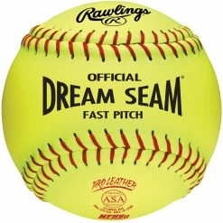 Rawlings 12", 47/375 Dream Seam Leather Fastpitch Softballs, C12RYLAH, Dz