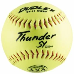Dudley 11" SY11 GWSP 44/375 ASA Thunder Synthetic Slowpitch Softballs, Dz