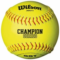 Wilson 12", 47/375 NFHS Leather Softballs, A9011BSST, Dz