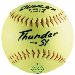 Dudley 12" Thunder SY 52/300 ASA Slowpitch Synthetic Softballs, Dz