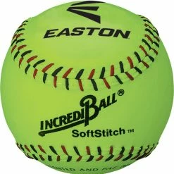 Easton 12" Incrediball Neon SoftStitch Training Softball, A122609T, Ea