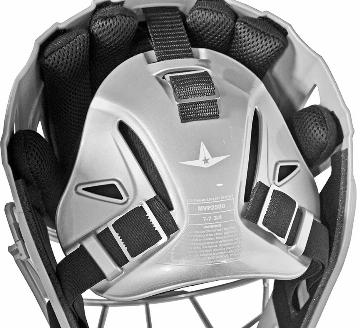 All-Star MVP2510 System 7 Catcher's Helmet, YOUTH Purple - Image 3